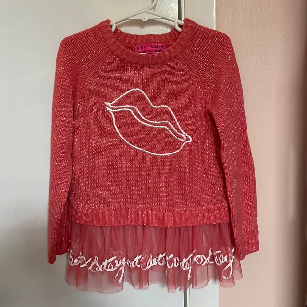 Betsey Johnson Girls Sweater 4T